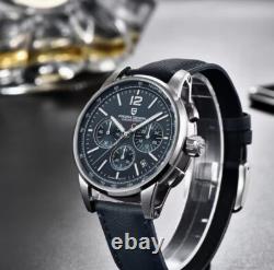PAGANI DESIGN 2024 Nouvelles Montres de Luxe Décontractées pour Hommes Quartz VK63 Saphir Noir