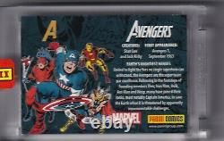 Panini Marvel Icons Limited Carte Black Patch Gold Variante-vengers 1/9