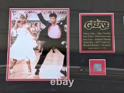 Pièce en Édition Limitée Signée du Film Grease de Hollywood, Authentique, Encadrée, COA 1978