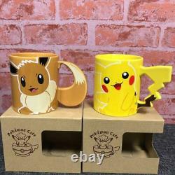 Pikachu Eevee Edition Limitée Mug 2 Pièces Pokemon Center Pockemon Café Rare