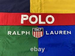 Polo Ralph Lauren 1967 Shield Patch Colorblock Anorak Windbreaker Veste Hommes M