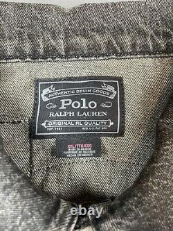 Polo Ralph Lauren Pour Hommes Denim Racing Patch Jacket XXL 2xl