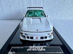 Porsche 964 RWB. Nez incliné Blanc avec intérieur vert Tiffany. Ltd 99 pièces.