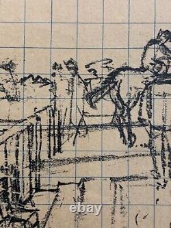Rare MAURICE BRIANCHON (1899-1979) lithographie signée en édition limitée At the Races 30/100