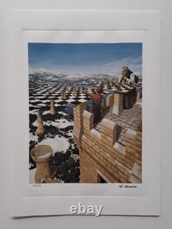 Rob Gonsalves a signé la lithographie collectionnable The Chessmaster