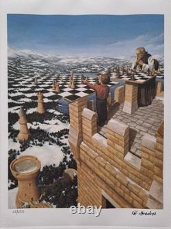 Rob Gonsalves a signé la lithographie collectionnable The Chessmaster