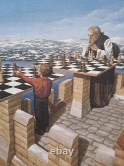 Rob Gonsalves a signé la lithographie collectionnable The Chessmaster