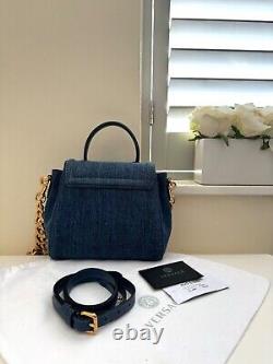 Sac fourre-tout Versace Small La Medusa bleu édition limitée pièce rare