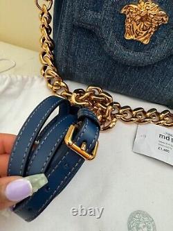 Sac fourre-tout Versace Small La Medusa bleu édition limitée pièce rare