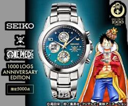 Seiko ONE PIECE 1000 LOGS ANNIVERSARY Édition Limitée à 5000 Montre Bleue Avec Boîte