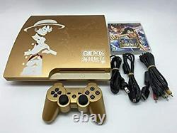 Sony Playstation 3 Ps3 Une Pièce Gold 320 Go Console Limited Edition Fedex Ship