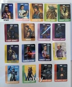 Star Wars Celebration Anaheim 2020 Commémorative 17 Pièces Badge Set Ltd Ed. 500