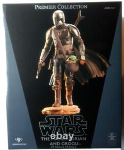 Star Wars Mandalorian Avec Enfant Statue Premium Édition Limitée 3000 Pièces Seulement