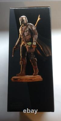 Star Wars Mandalorian Avec Enfant Statue Premium Édition Limitée 3000 Pièces Seulement