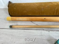 Terry Griffiths Riley Édition Limitée Vintage Queue de Snooker 2 Pièces Avec Sac Ancien