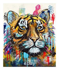 Tigre Art Édition Limitée Impression Maximus Art Animal Coloré 70 Édition