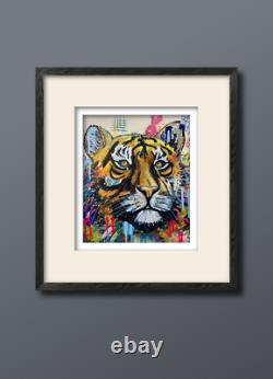Tigre Art Édition Limitée Impression Maximus Art Animal Coloré 70 Édition