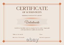 Tirage sur toile édition limitée Valentinarte Femme Belle Élégante Sexy Art