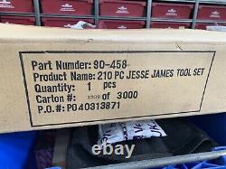 Tout Nouveau Dans La Boîte Jesse James Mac Tools 210 Piece Limited Edition Socket Set Rare