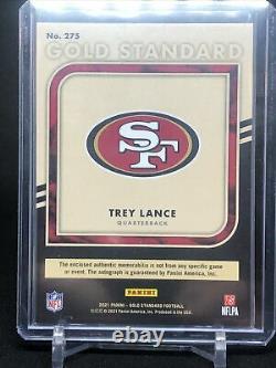Trey Lance Rookie 2021 Panini Or Standard Triple Patch Auto 49ers Rpa (37/49)