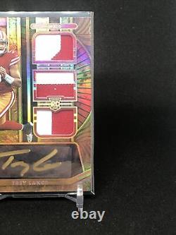 Trey Lance Rookie 2021 Panini Or Standard Triple Patch Auto 49ers Rpa (37/49)