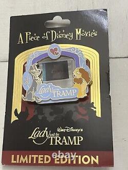 Un morceau des films Disney LADY AND THE TRAMP Édition Limitée PIN Sur Carte NOUVEAU Tony