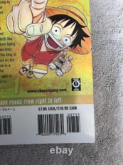 Une Pièce Vol. 1 Edition Limitée 2003 Manga(364 De 5000) Couverture En Or Brillant Anglais