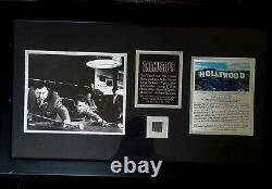 Véritable morceau du panneau Hollywood Édition limitée, encadré, certificat d'authenticité avec The Hustler