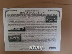 Véritable morceau du panneau Hollywood Édition limitée, encadré, certificat d'authenticité avec The Hustler
