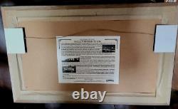 Véritable morceau du panneau Hollywood Édition limitée, encadré, certificat d'authenticité avec The Hustler