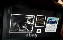 Véritable morceau du panneau Hollywood Édition limitée, encadré, certificat d'authenticité avec The Hustler