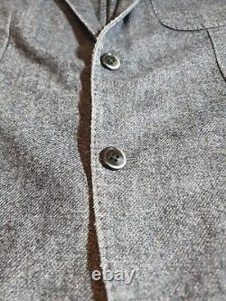 Veste de sport à poches plaquées non doublée LBM 1911 édition limitée, gris, taille UK 40R.