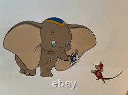 Walt Disney Limited Edition Dumbo Serigraph Cel Belle Pièce