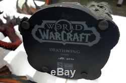 World Of Warcraft Deathwing Statue 25.5 Limited Edition Nouveau Avec Brisure