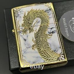 ZIPPO Briquet à huile Dragon édition limitée 88 pièces Motif japonais Blanc