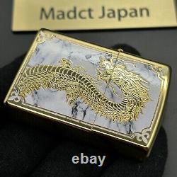 ZIPPO Briquet à huile Dragon édition limitée 88 pièces Motif japonais Blanc