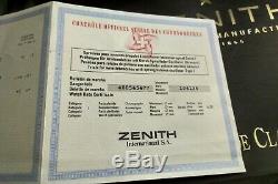 Zenith Edition Limitée De 250 Pièces De Chronomètre 18k Massif Grande Classe