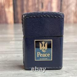 Zippo Briquet 24 Paix Cuir Moyen Édition Limitée