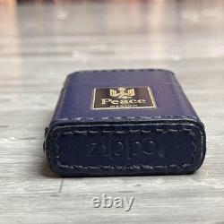 Zippo Briquet 24 Paix Cuir Moyen Édition Limitée