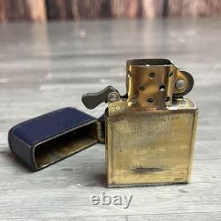 Zippo Briquet 24 Paix Cuir Moyen Édition Limitée