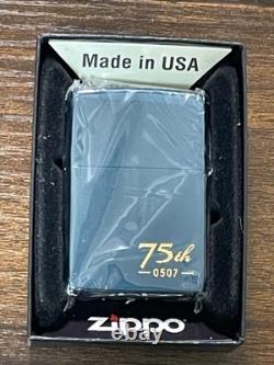 Zippo Paix 75e ANNIVERSAIRE Édition Limitée Pièce 75e Anniversaire 2020 BLEU T
