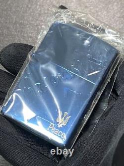 Zippo Paix Acoustique Bleu Titan Édition Limitée Pièce Acoustique Fabriquée en 2003 Ra