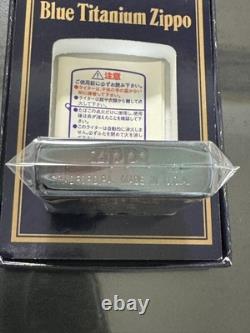 Zippo Paix Bleu Titane Édition Limitée Pièce 1995 Fabriquée Timbre Or Dead Stock