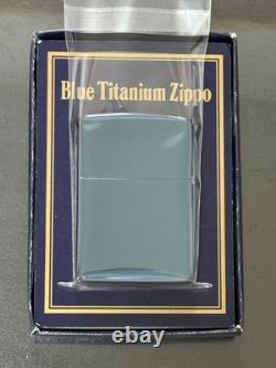 Zippo Paix Bleu Titane Édition Limitée Pièce 1995 Fabriquée Timbre Or Dead Stock