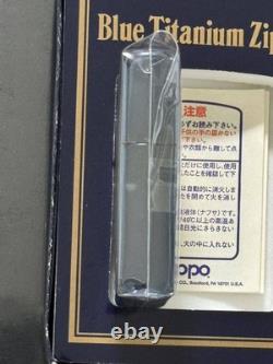 Zippo Paix Bleu Titane Édition Limitée Pièce 1995 Fabriquée Timbre Or Dead Stock