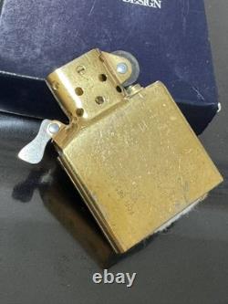Zippo Paix Bleu Titane Édition Limitée Pièce 1995 Fabriquée Timbre Or Dead Stock