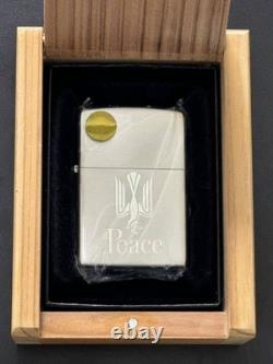 Zippo Paix argent JT Édition Limitée Pièce Argent Double Face Gravée Fabriqué i