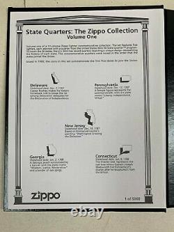 Zippo State Quarter Set Limited Edition 5000 Pièce Dans Le Monde À Partir De 1998