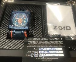 Zoid Zoomeister 18 Blue Edition Limitée Cadran Squelette 200m Automatique 18 Pièces